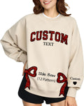 Personalized Bow Sweatshirts for Women - Create Your Style! | LullabyMall