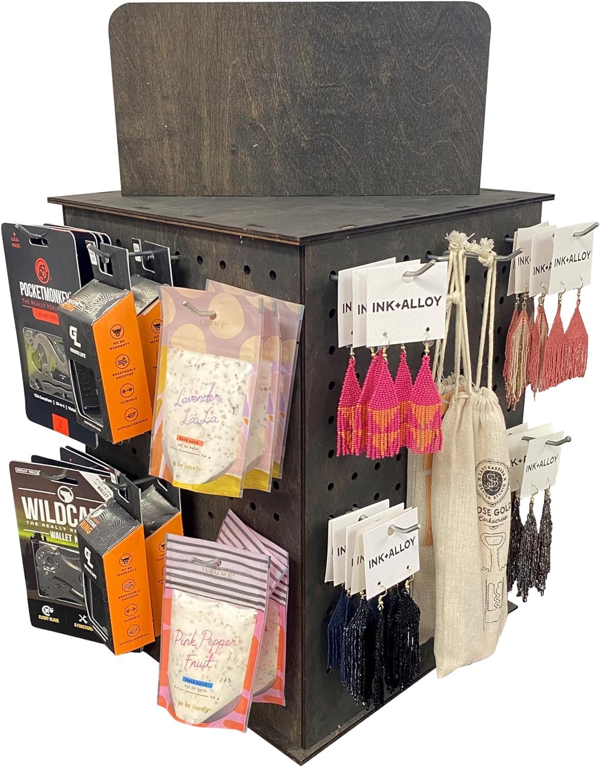 Rotating Peg Board Displays for Crafters and Vendors Events