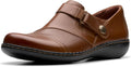 Clarks Womens Ashland Gem Leather Loafers - Black Comfort