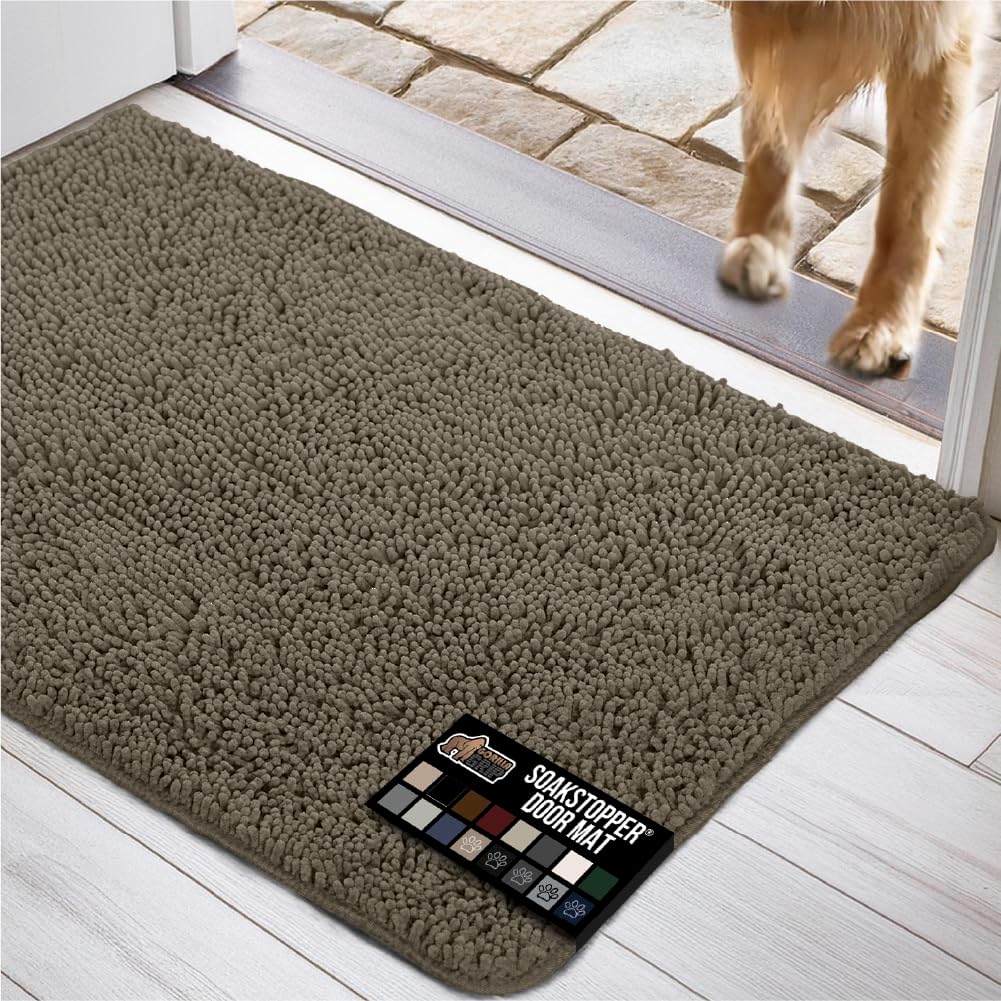 GORILLA GRIP Dog Doormat for Muddy Paws - 36x24 Rug