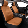 Canvas Car Seat Covers Front 2-Pack - Durable Universal Fit Khaki