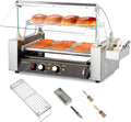 Hot Dog Roller 18 Hotdogs 7-Roller Grill Cooker - Dual Temp Control