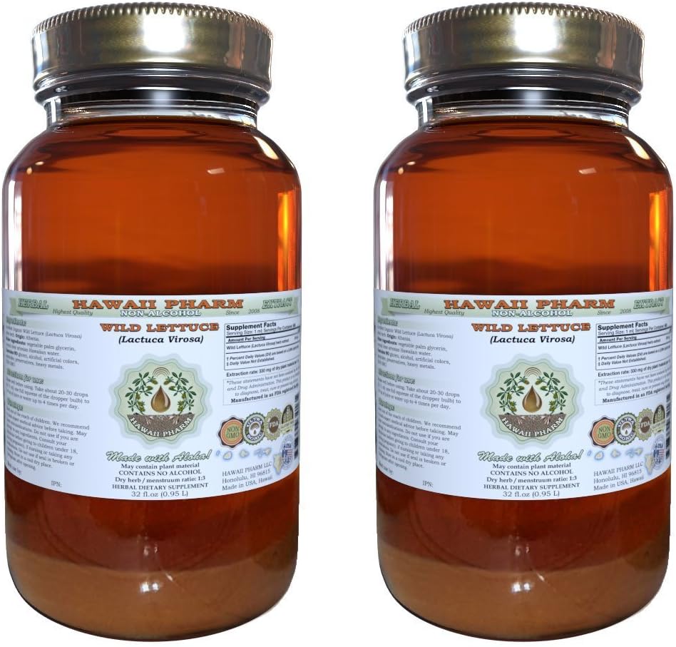 Organic Wild Lettuce Alcohol-Free Extract for Natural Relief