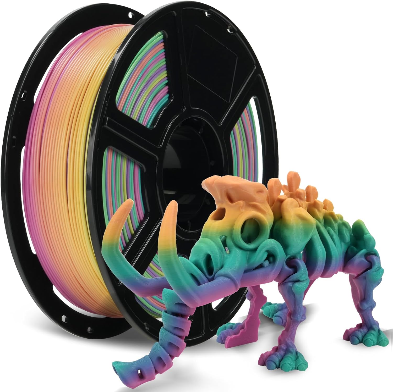 FLASHFORGE Rapid PLA Rainbow Candy Filament | High Speed Printing
