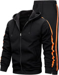 MACHLAB Men's Running Tracksuit Athletic Full Zip Sweatsuit