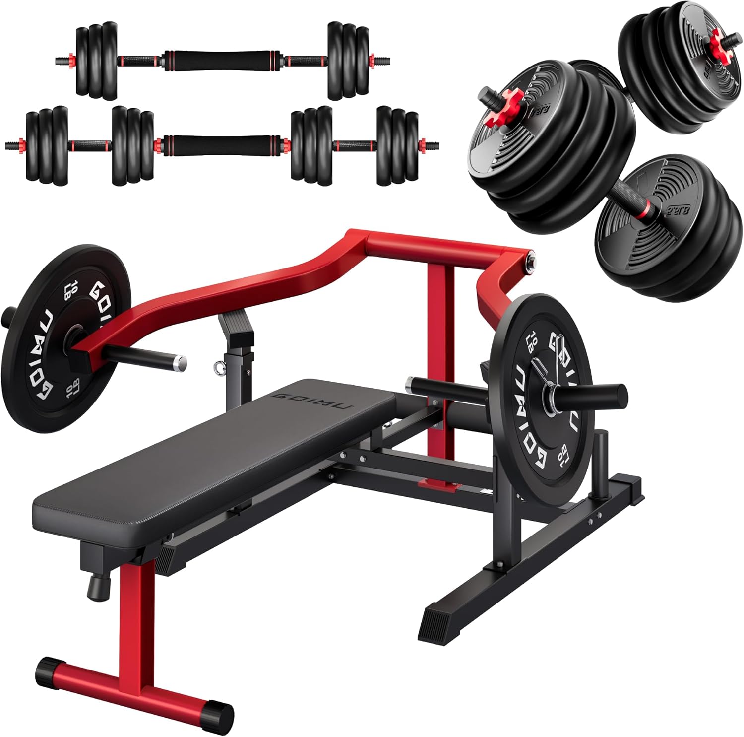 Chest Press Machine with Adjustable Arms for Home Gym Workouts