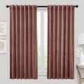 RYB HOME Heavy Duty Velvet Curtains for Room Darkening Privacy