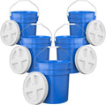 5-Gallon Blue Bucket with Gamma Seal Lid - Heavy Duty Food Grade