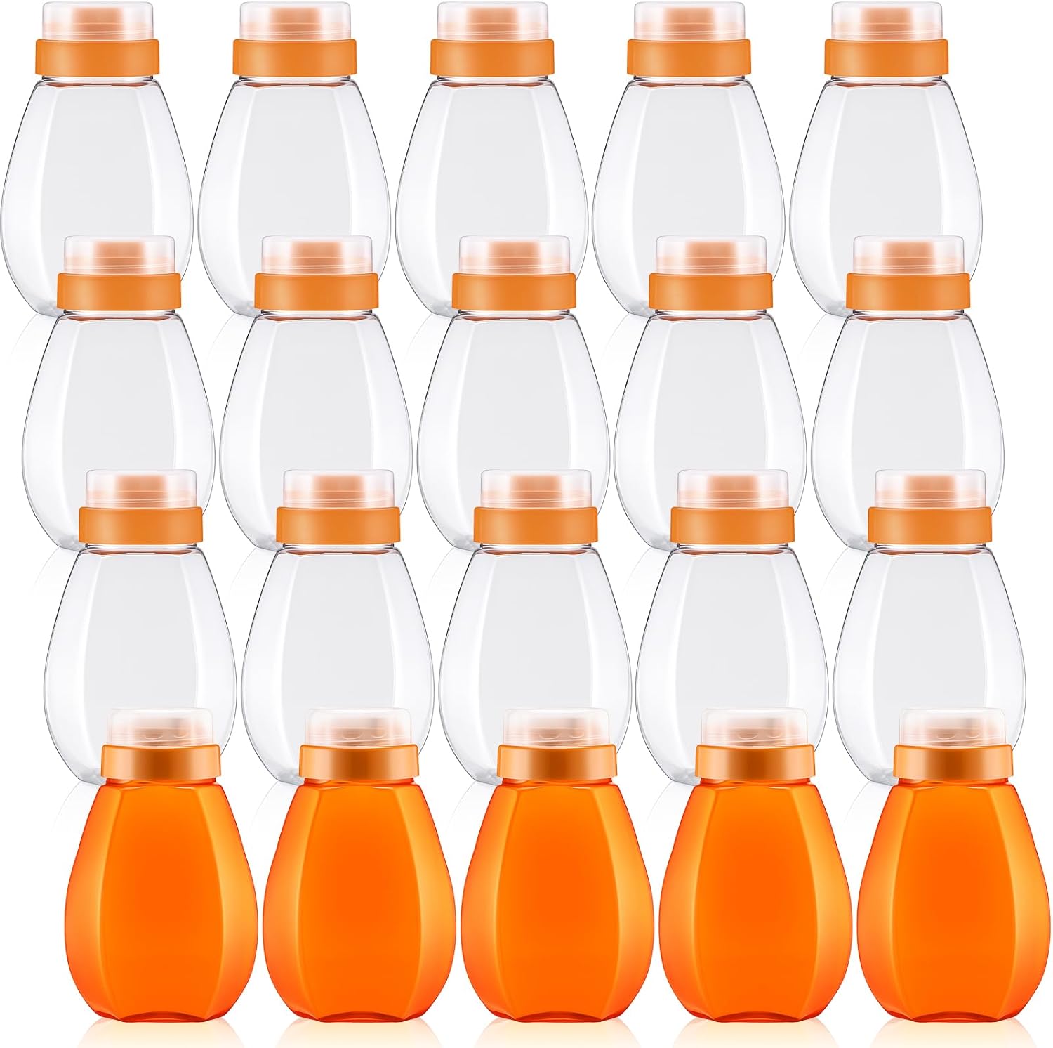 32 oz Plastic Honey Jars for Easy Storing and Dispensing