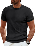 PJ PAUL JONES Men's Short Sleeve Knit T-Shirt - Textured Casual