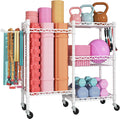 Home Gym Storage 3-Tier Workout Equipment Organizer - Mobile Space