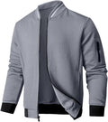 Mens Loose Fit Lightweight Bomber Jacket - Casual Everyday Layer