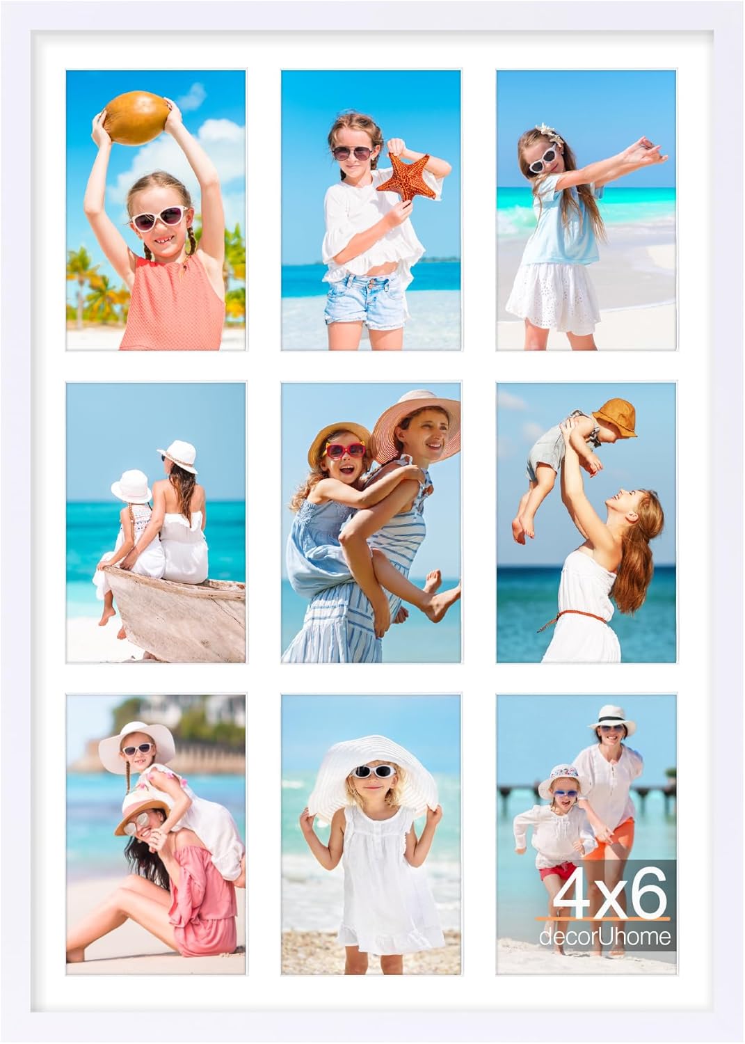 14x20 Picture Frames Collage Wall Decor for 4x6 Photos Display