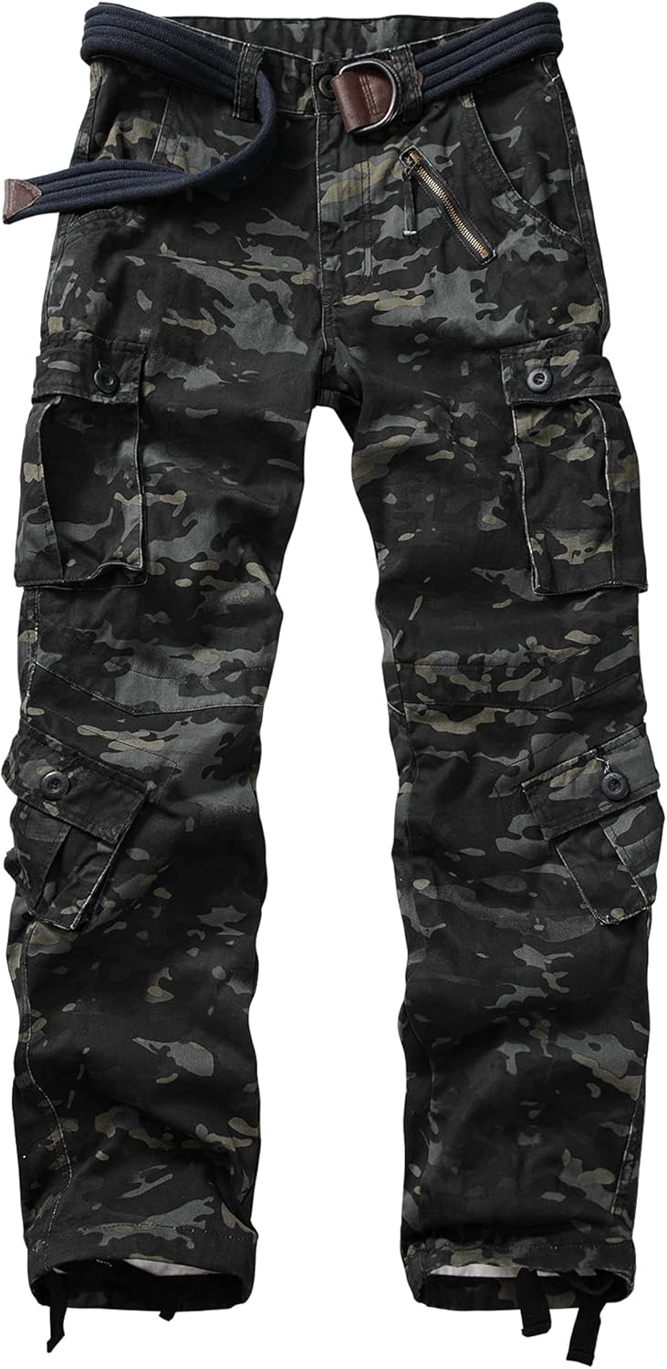 AKARMY Men's Casual Cargo Pants for Comfort and Utility