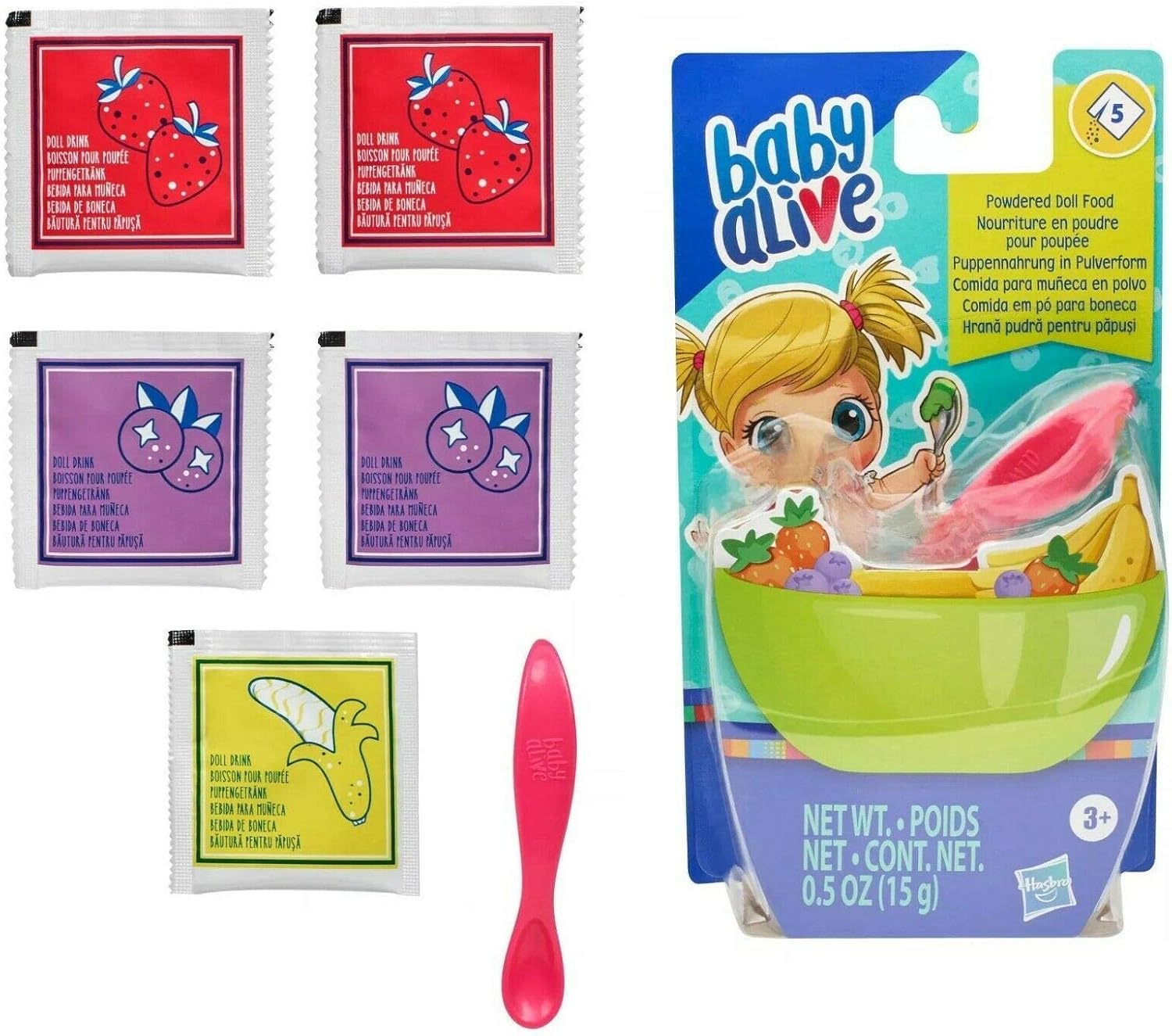 Baby Alive Powdered Doll Food Refill Pack ~ 5 Packets