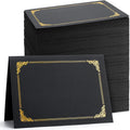 Fainne Certificate Holders 120 Pack - Navy with Gold Foil Border