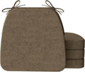 D-Shaped Chair Cushions 2 in Thick Dining Seat Pads - Stable Comfort