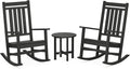 Outdoor Bliss: Polywood Rocking Chair Trio
