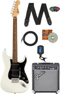 Fender Squier Sonic Stratocaster Arctic White Bundle - Beginner Kit