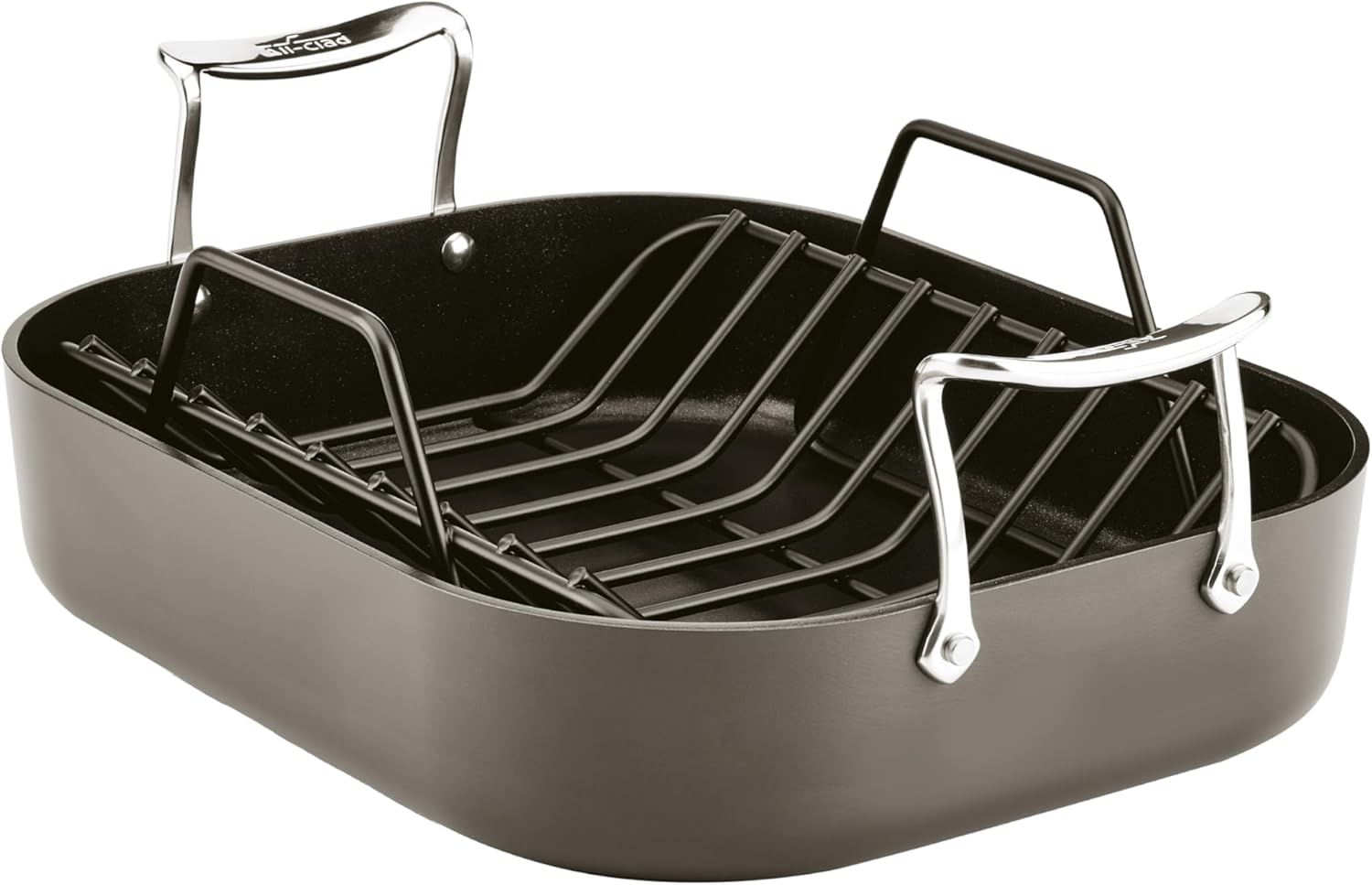 All-Clad Essentials Nonstick Roaster with Rack for Perfect Meals
