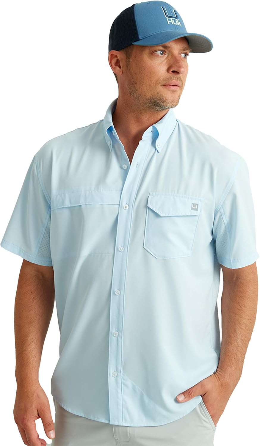 HUK Tide Point Solid Short Sleeve Shirt for Ultimate Comfort