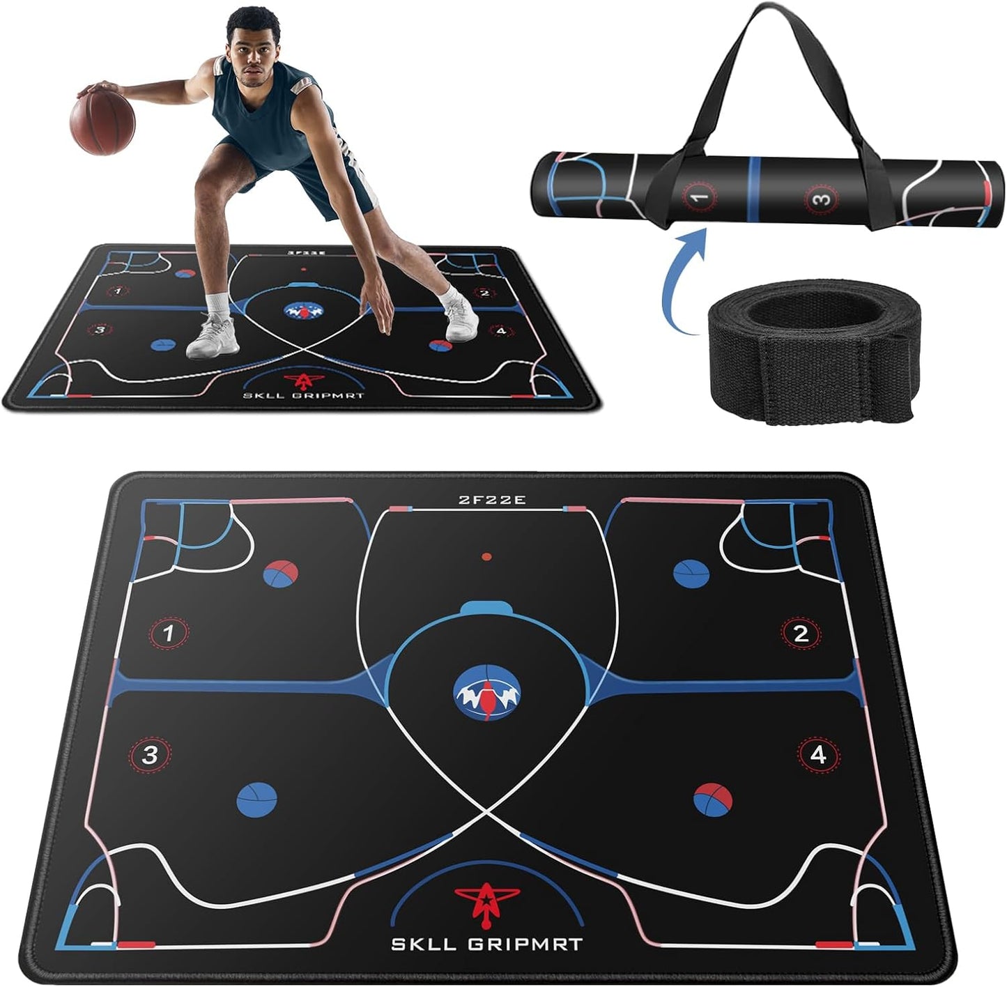 Portable Basketball Footwork Training Mat for All Skill Levels