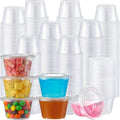 AOZITA 400 Set 5.5 oz Portion Cups with Lids - Durable Disposable Cups