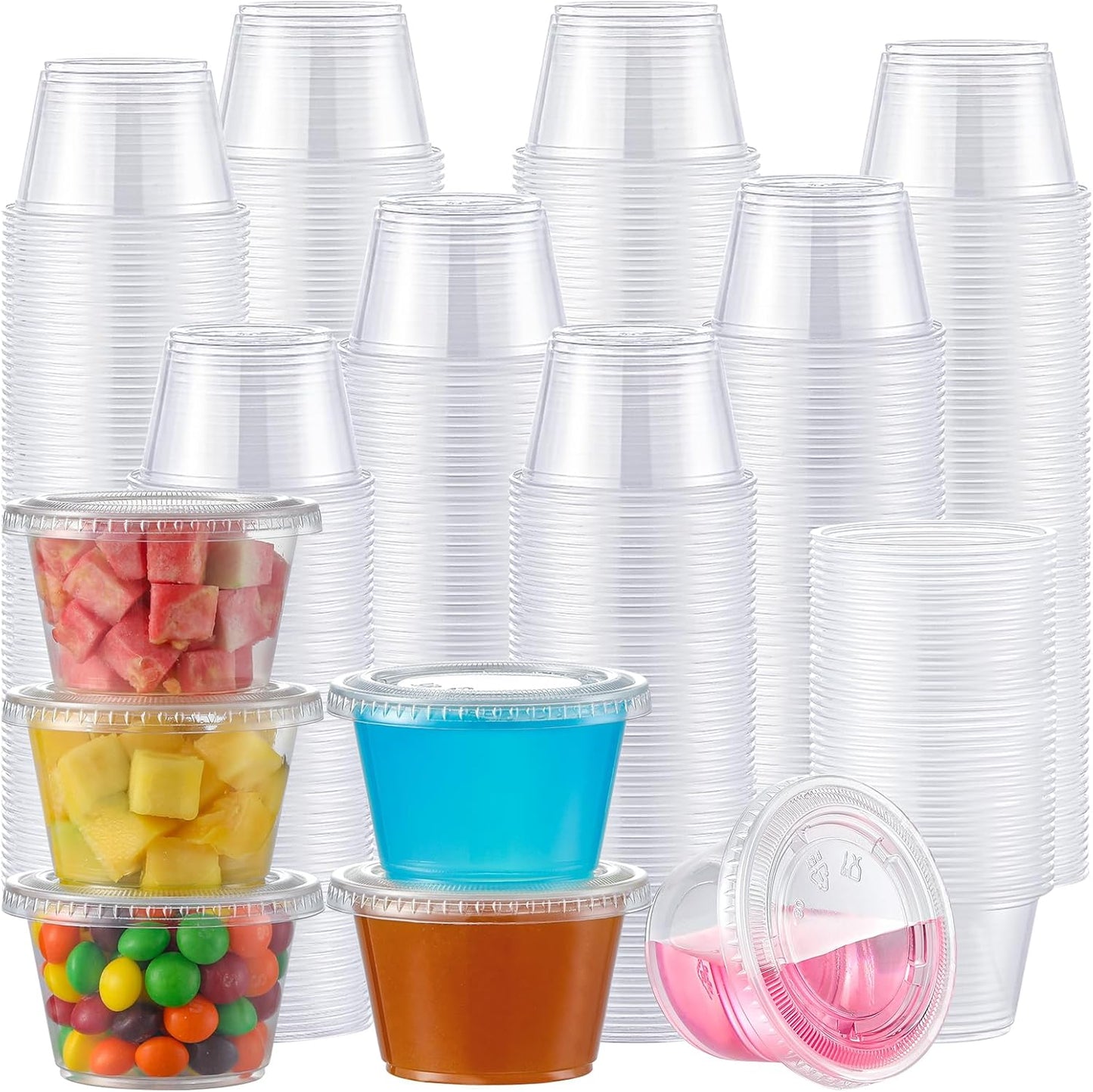 AOZITA 400 Set 5.5 oz Portion Cups for Jello Shots and More