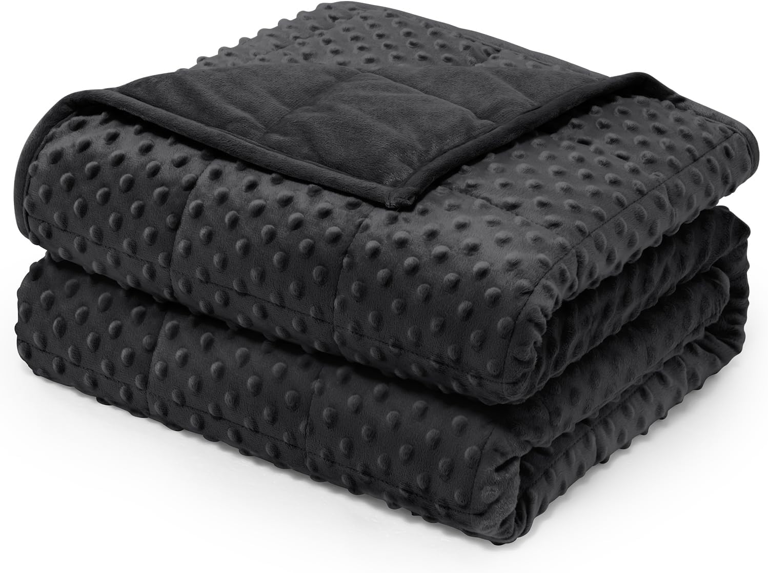 Wemore Minky Dot Weighted Blanket for Adults Twin Size 15 lb