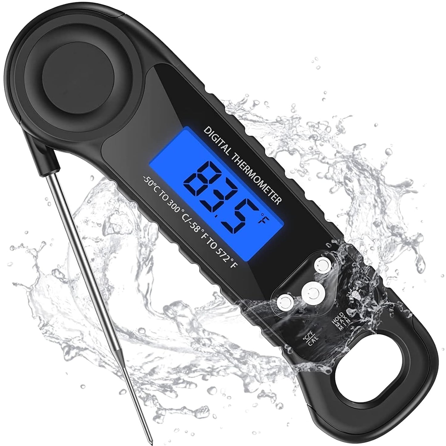 Instant Read Waterproof Meat Thermometer - Grill & BBQ Essential