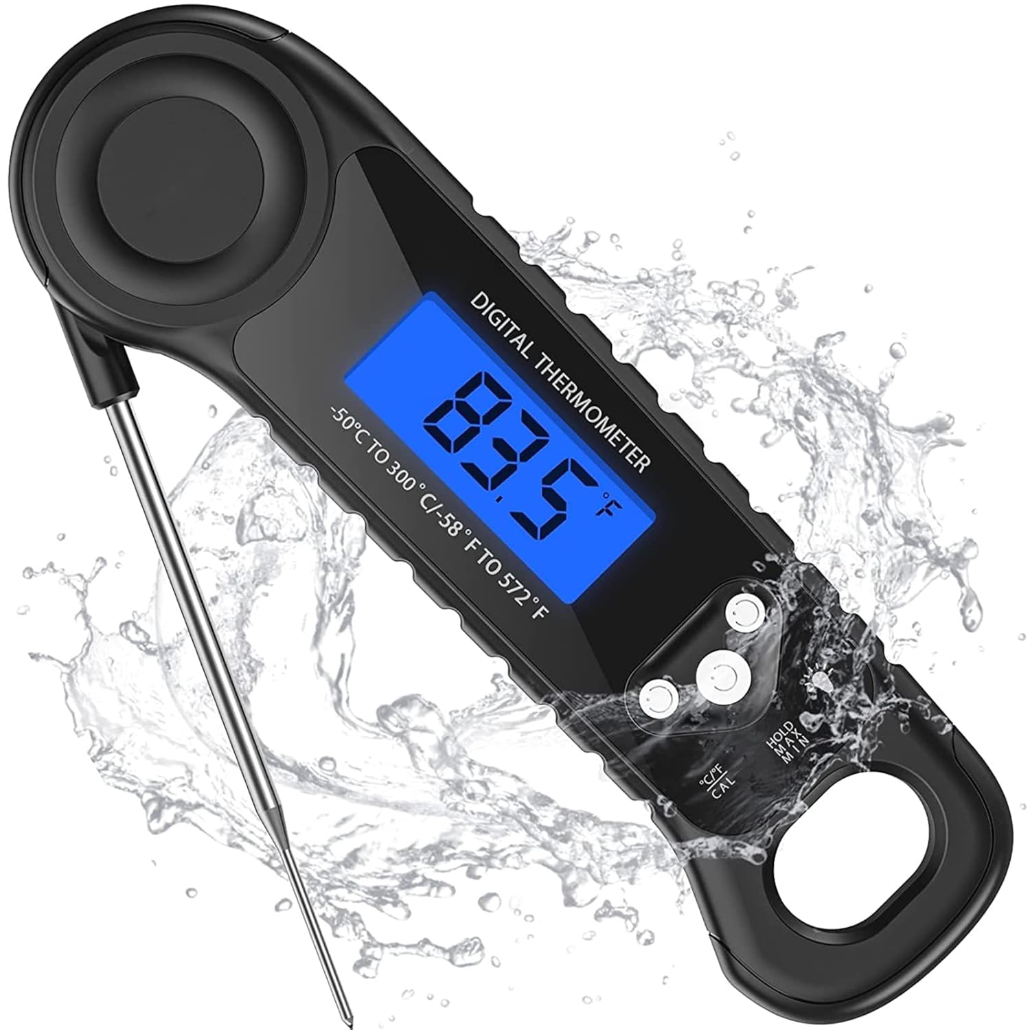 Instant Read Waterproof Meat Thermometer - Grill & BBQ Essential