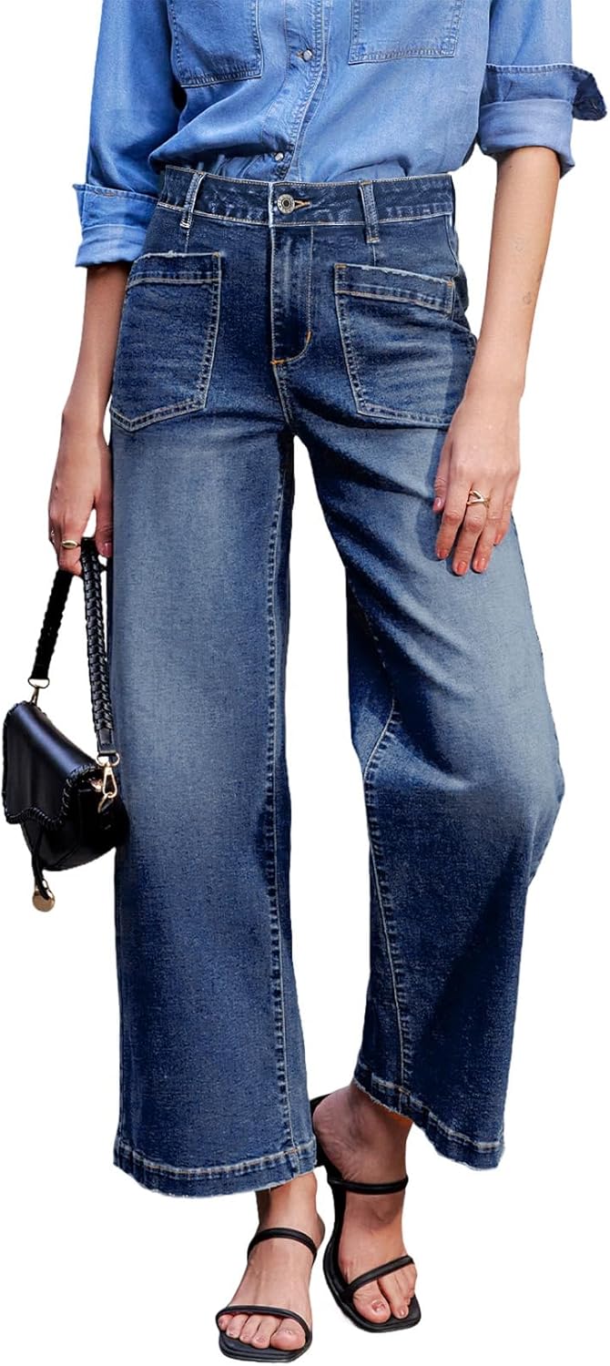 Sidefeel Women's Wide Leg Jeans for Stylish Comfort and Fit