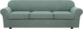 4 Piece Stretch Sofa Covers XL Sage - Thick Jacquard Fit