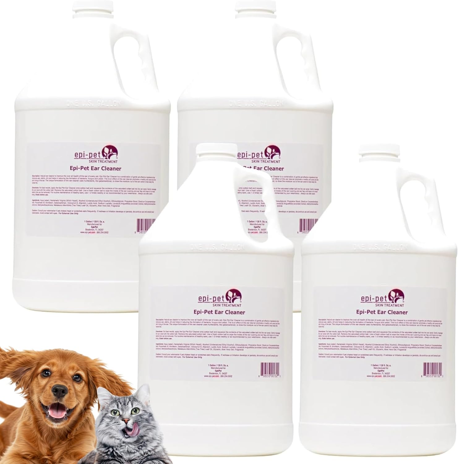 Dog & Cat Ear Cleaner Solution with Aloe Vera & Tea Tree Oil