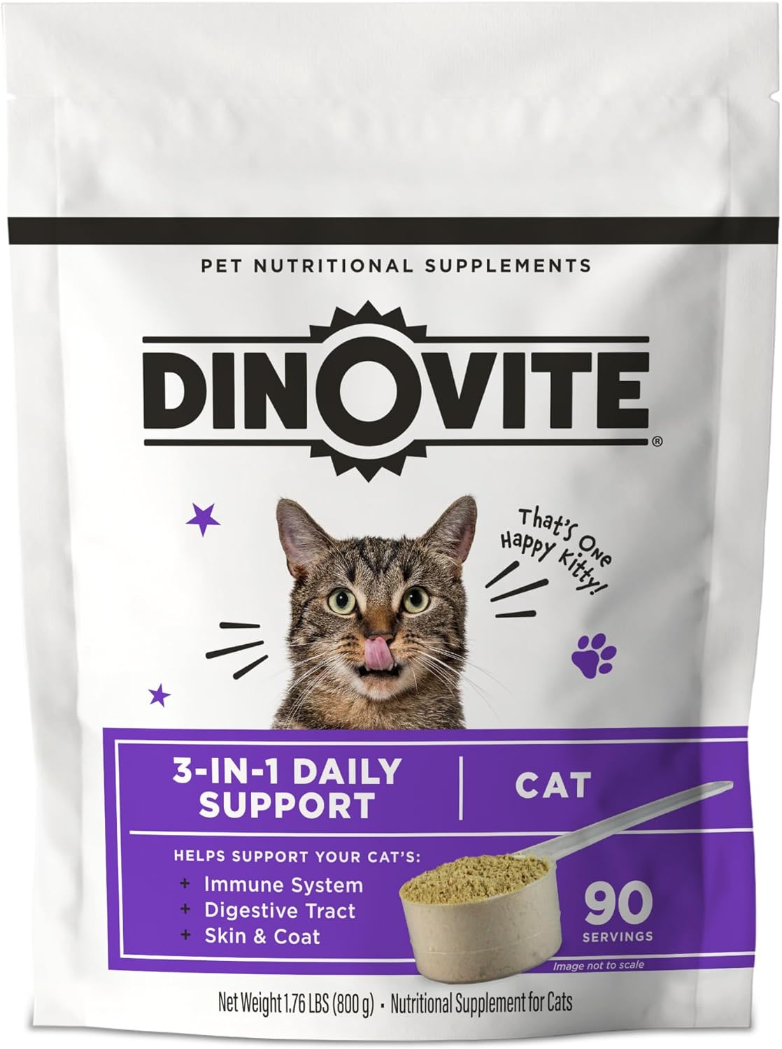 Dinovite for Cats Supplement - Immune, Digestive, Skin Support