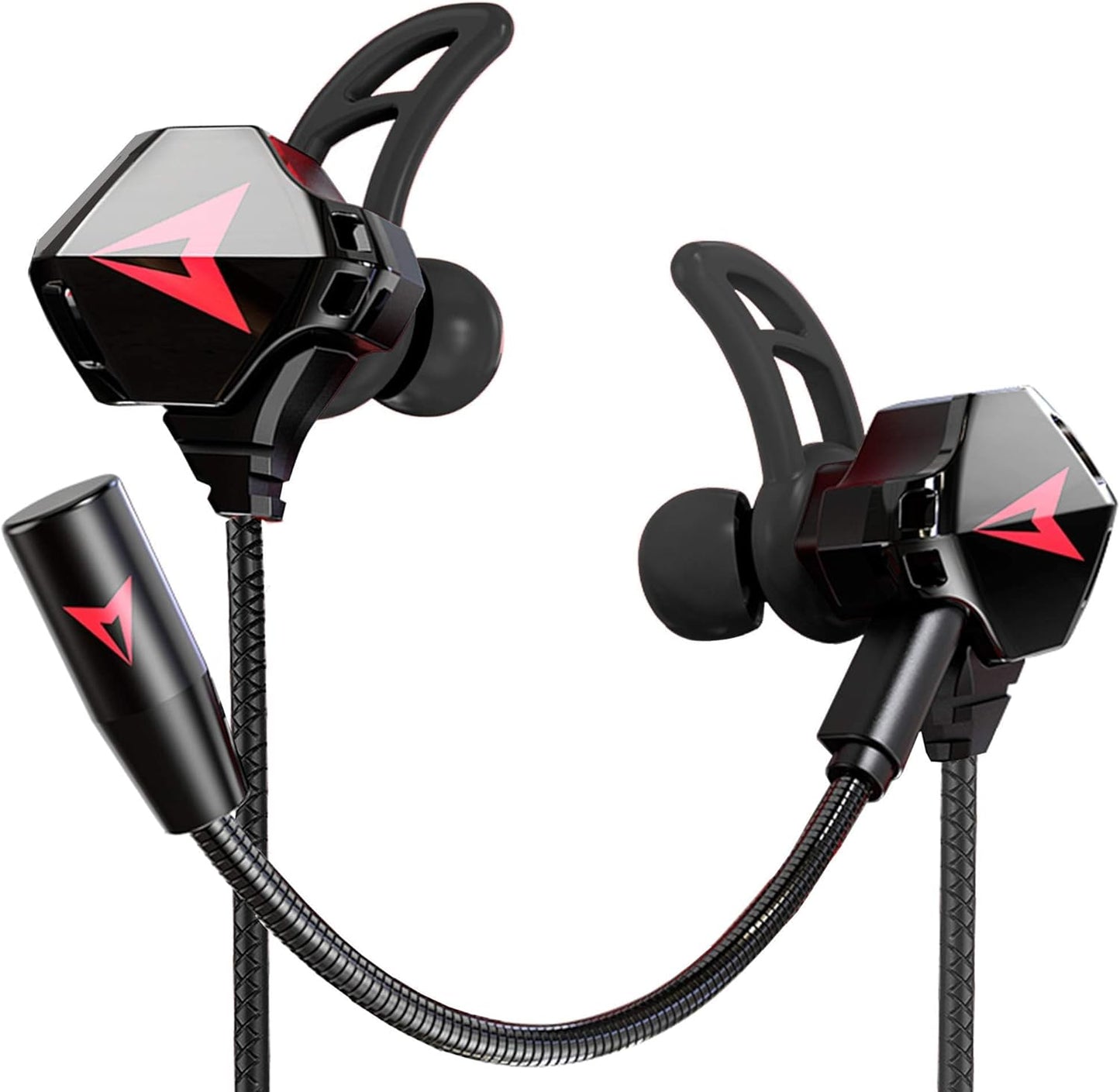 KASOTT Gaming Earphones with Dual Mic & Controls