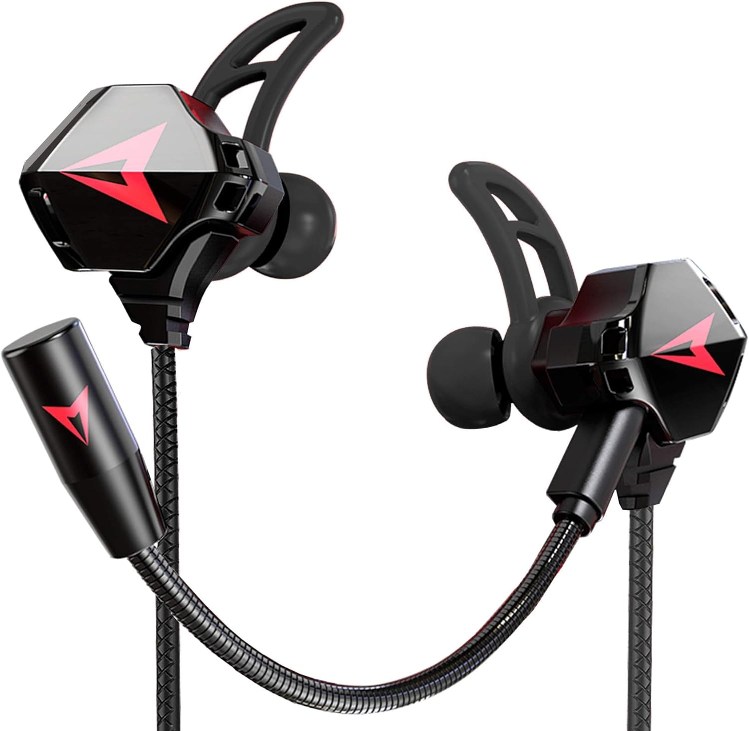 KASOTT Gaming Earphones with Dual Mic & Controls