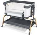 3 in 1 Baby Bassinet Bedside Bassinet with Wheels - Adjustable Height