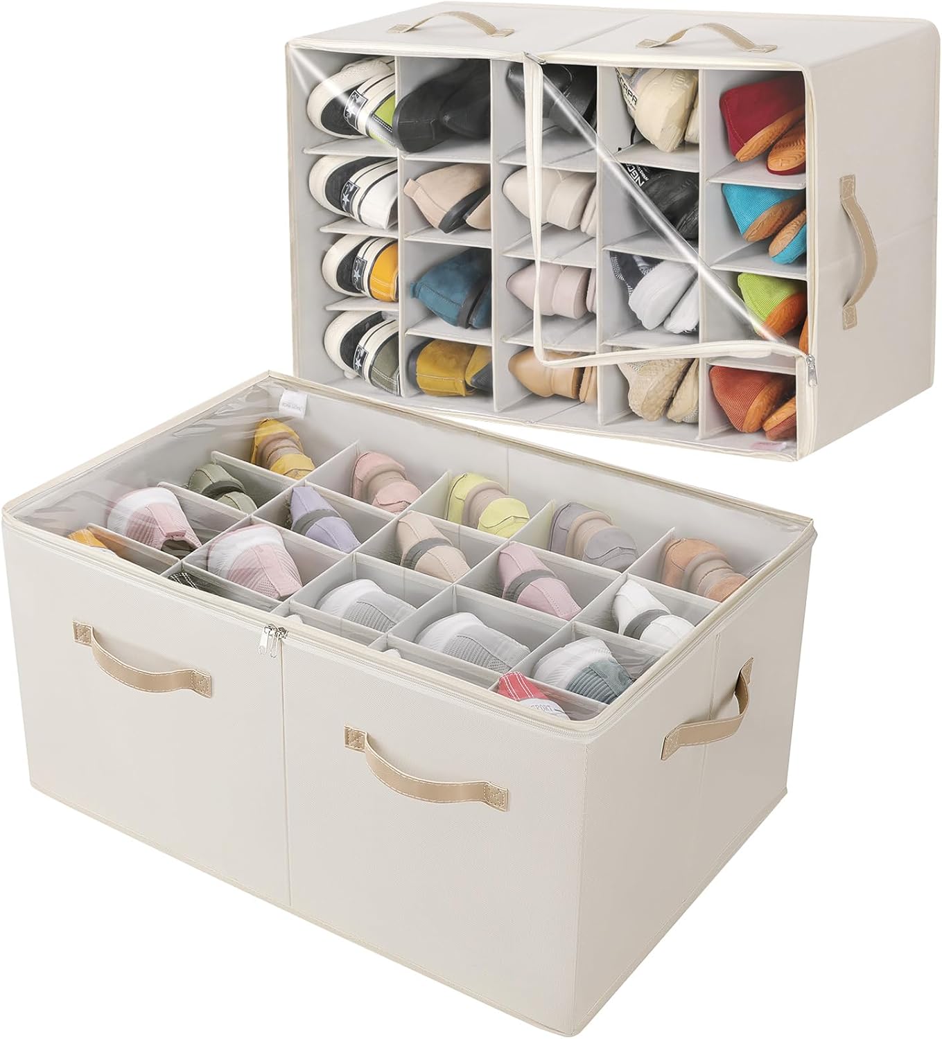 Extra Large Shoe Organizer for Closet - Space Saving Storage
