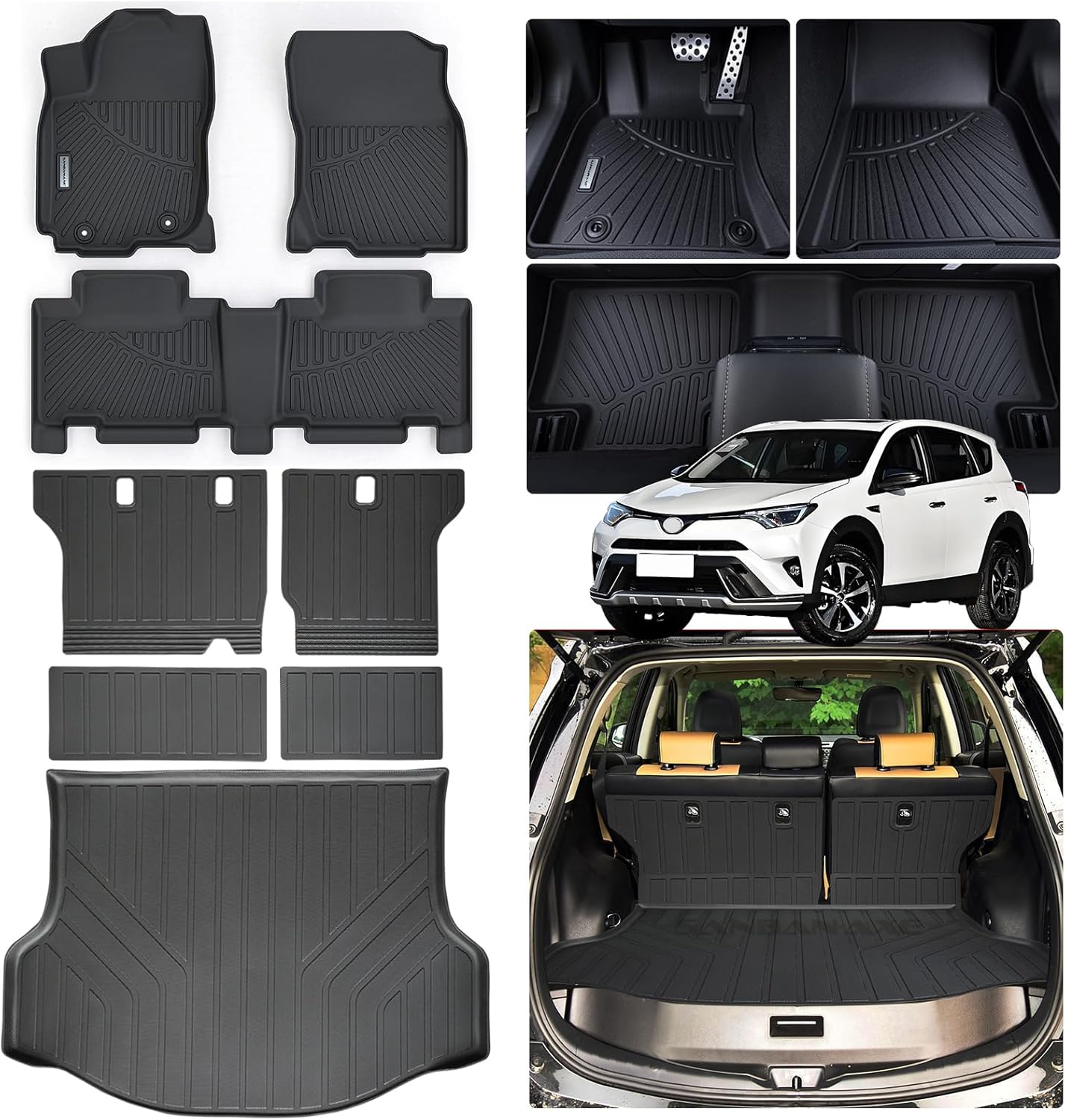 Custom Fit Floor Mats for Toyota RAV4 2013-2018 by SANBAN-AXE