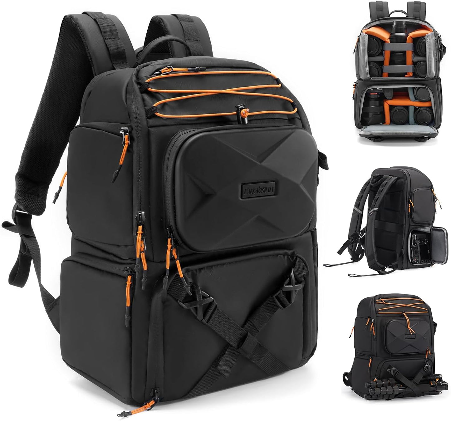 Cwatcun Professional DSLR Camera Backpack for Outdoor Travel