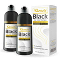 Black Hair Dye Shampoo 400ml Pack of 2 - 100% Grey Coverage Fast