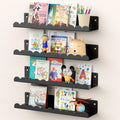 Nursery Book Shelves 17 in Metal Floating Shelves 4 Pack - Scalloped