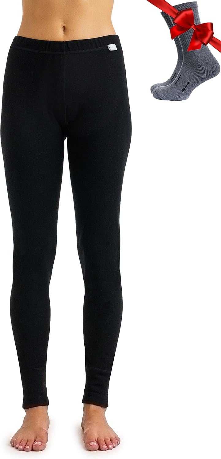 Merino Wool Base Layer Women Pants for Ultimate Comfort