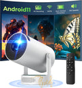 Mini Projector with WiFi 6 and Bluetooth 5.0 - Portable 4K Support