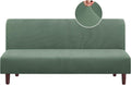 PrinceDeco Stretch Futon Slipcover Armless Futon Bed Cover - Soft