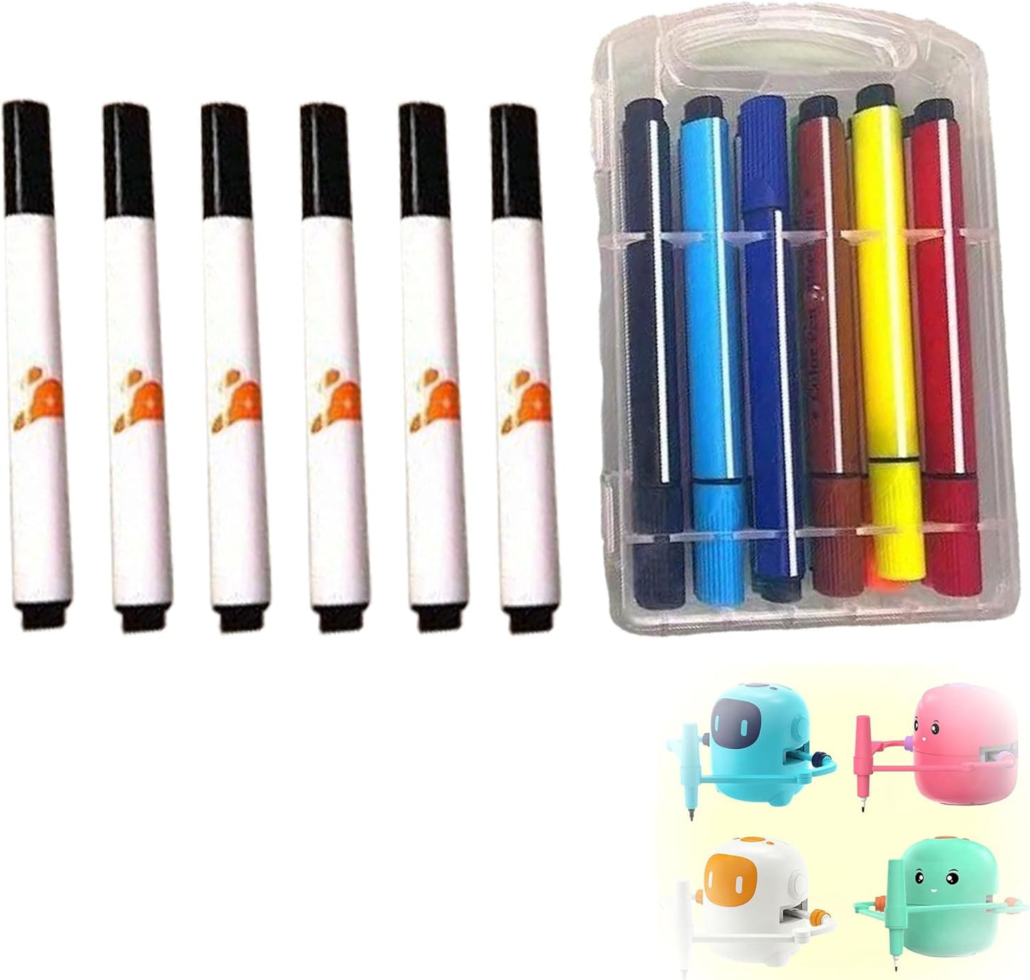 Robot Drawing Watercolor Pencils Set - Creative Colors