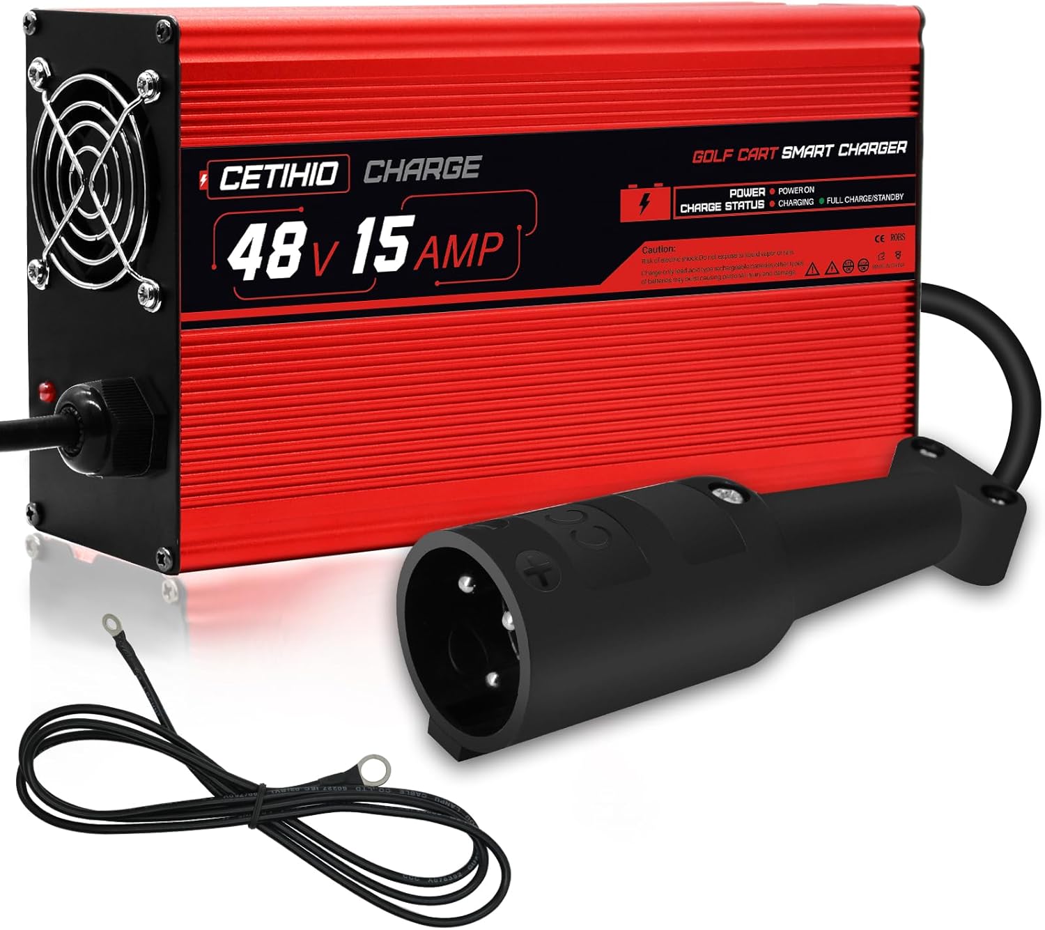 Quickly Recharge 48V Golf Carts with Smart 15A Charger