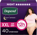 Depend Night Defense Adult Incontinence Underwear for Women