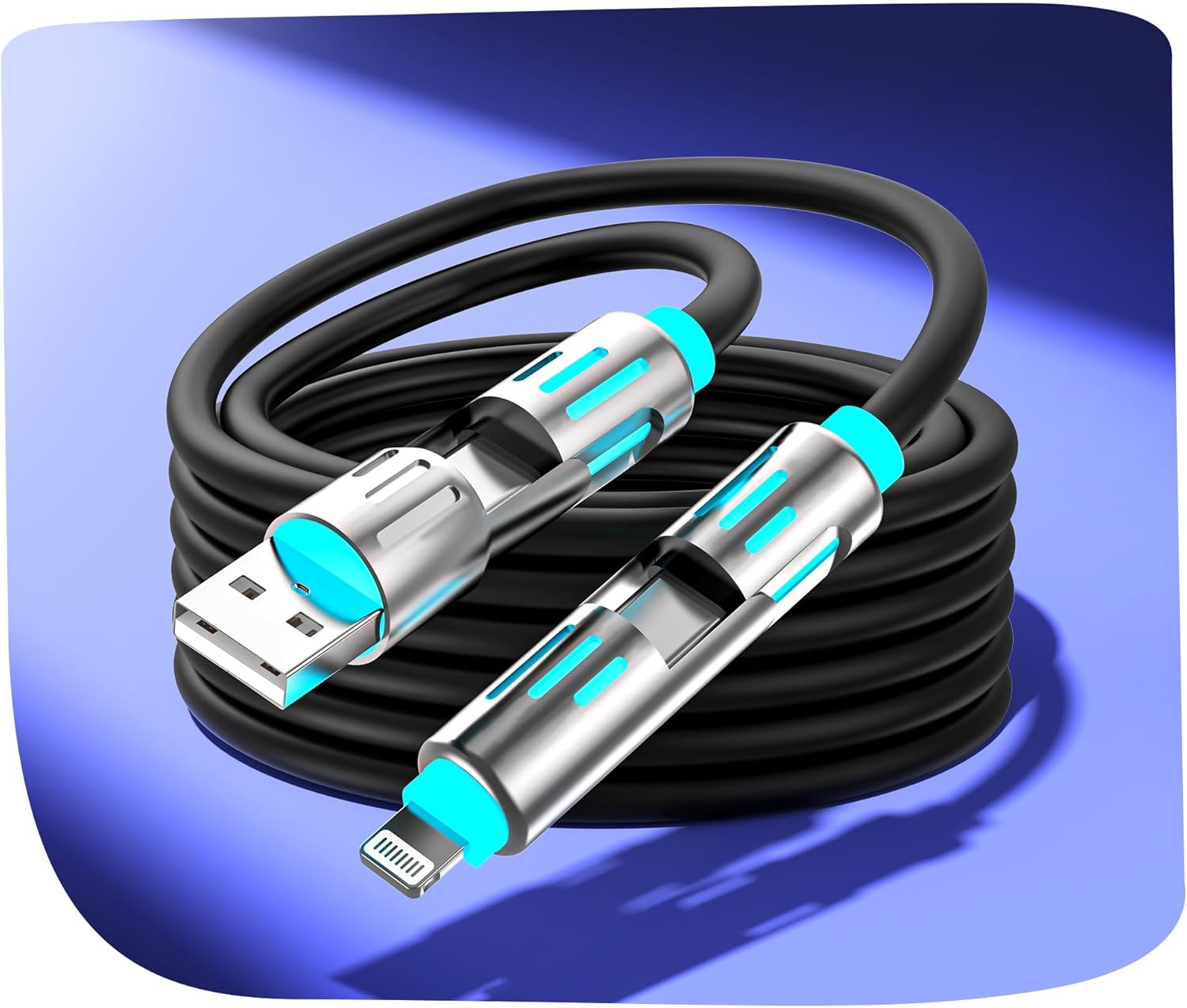 Fast Charge 4-in-1 USB C Cable by SMALLElectric